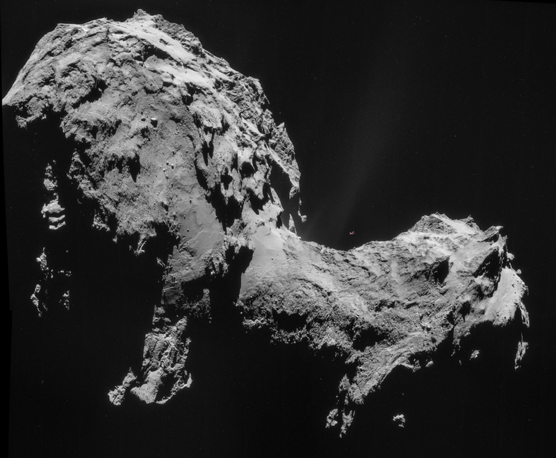 Illustration for article titled Look at the size of Rosetta's comet compared to a 747!